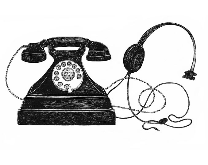The phone arrives